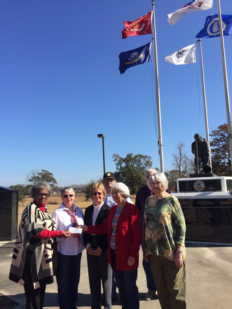 Local DAR donates money to repair Veterans Memorial St. Landry Parish